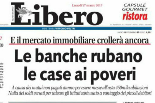 UsuraBancaria - Le banche rubano ai poveri - Photo by Giornale Libero